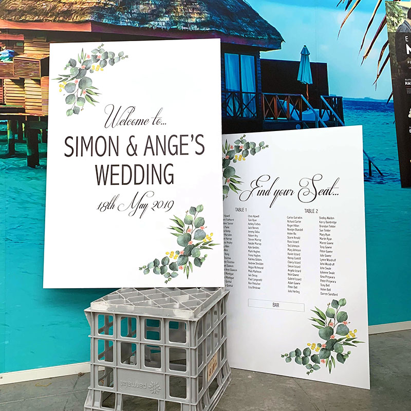 Events - Signage for Weddings