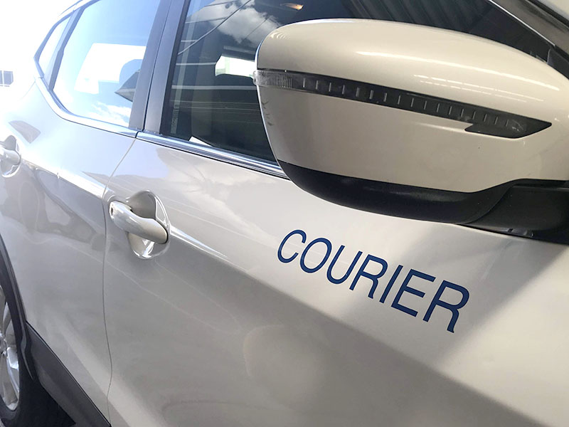 Vehicle Signage - 'Courier' Decal