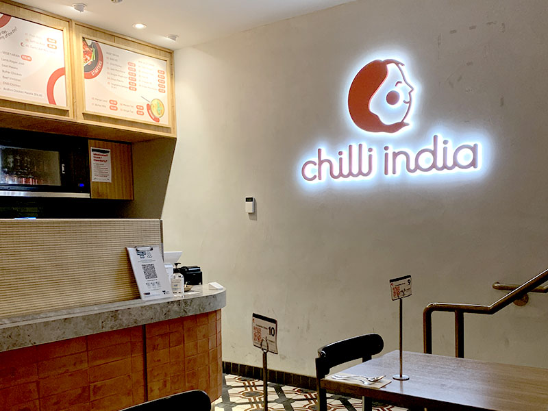 Chilli India - Internal 3D LED Signage