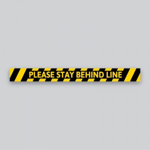 Safety Signs - Floor Decals - Stay Behind